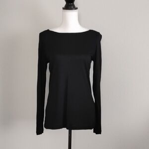 Banana Republic Elegant Black Long Sleeve Blouse